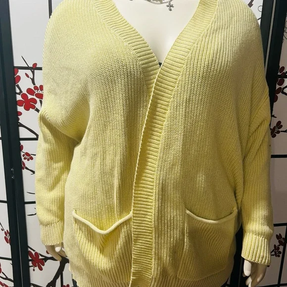 a.n.a Light Yellow Cardigan Sweater - Picture 4 of 5